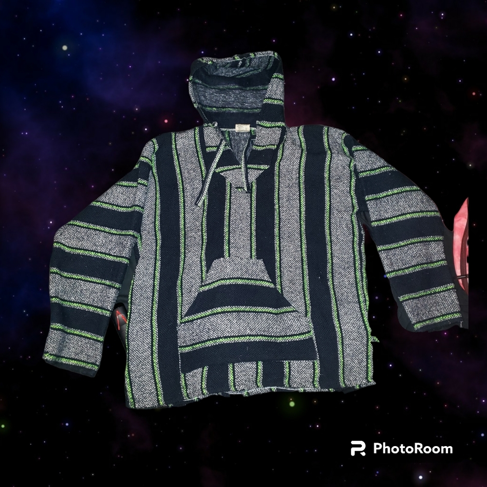 Green Poncho hoodie